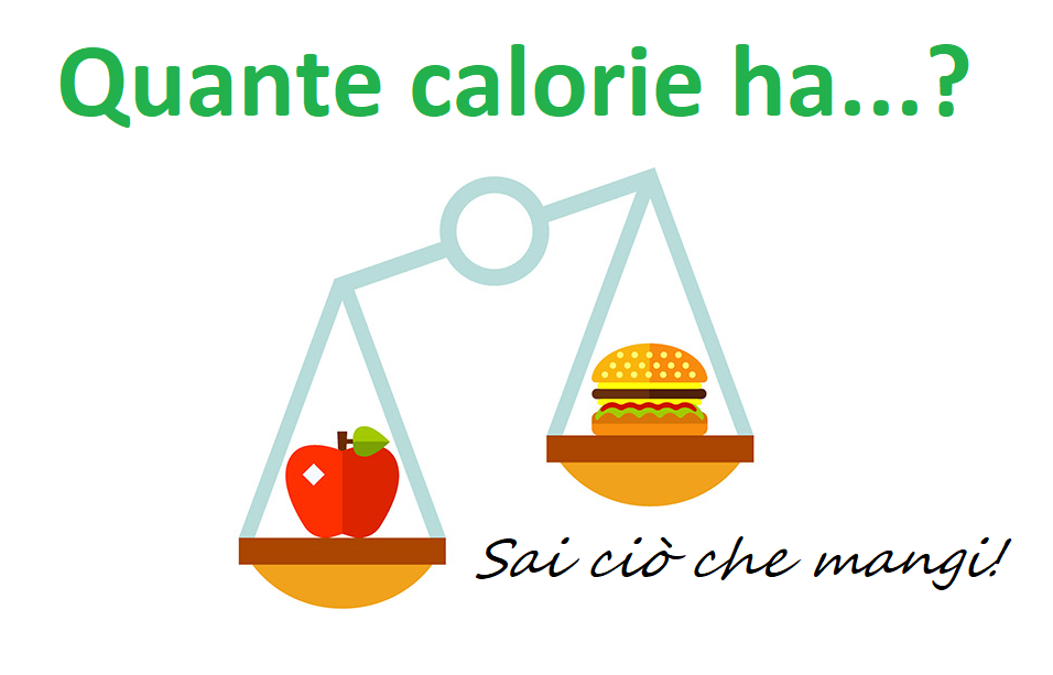 Logo: foto di una bilancia a doppio piatto: in un piatto c'è una mela, nell'altro c'è un hamburger.